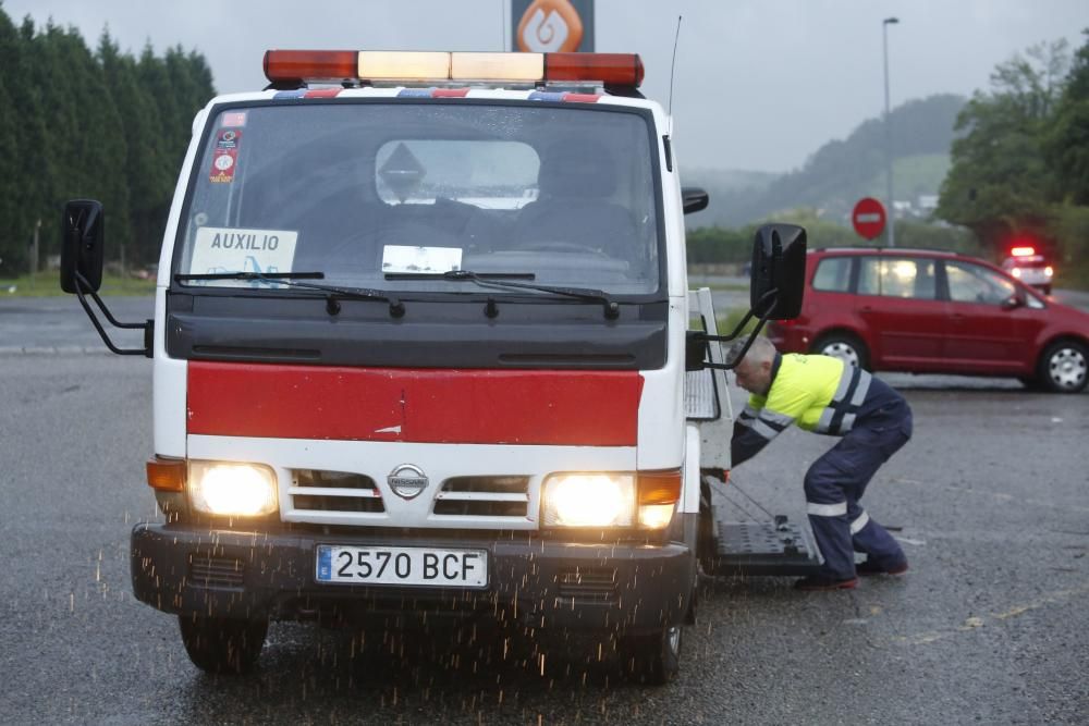 Inundaciones causadas por los chaparrones.