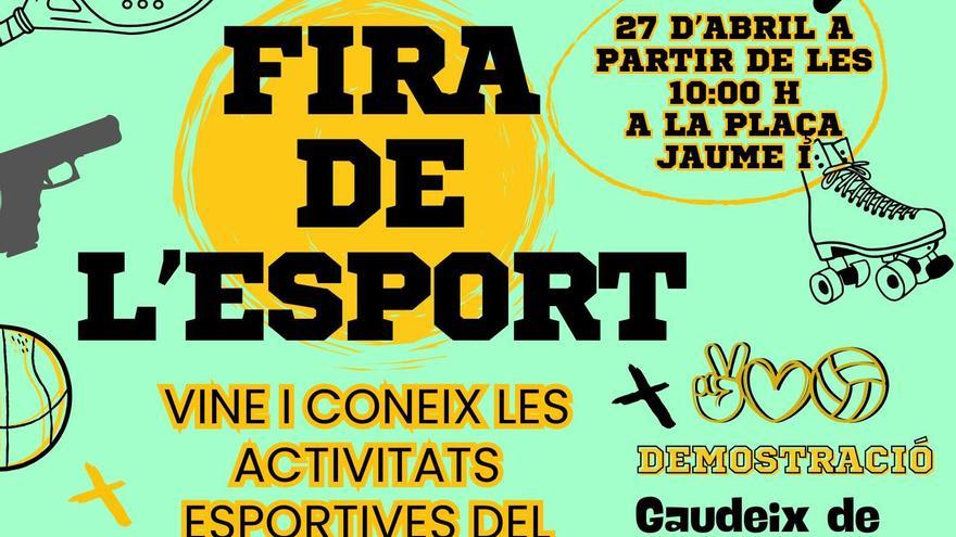 Cartel de la Fira de l'Esport de l'Alcúdia de Crespins.