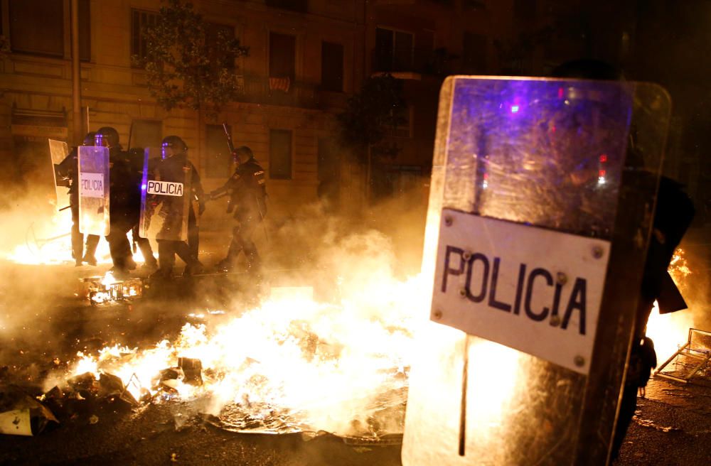 Disturbios en Barcelona tras la marcha de los CDR