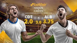 CD Tenerife vs. Albacete Balompié: horario, TV, estadísticas, clasificación y pronósticos