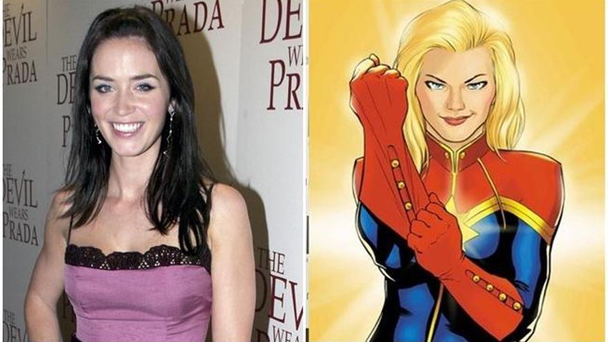 Emily Blunt puede convertirse en Miss Marvel.