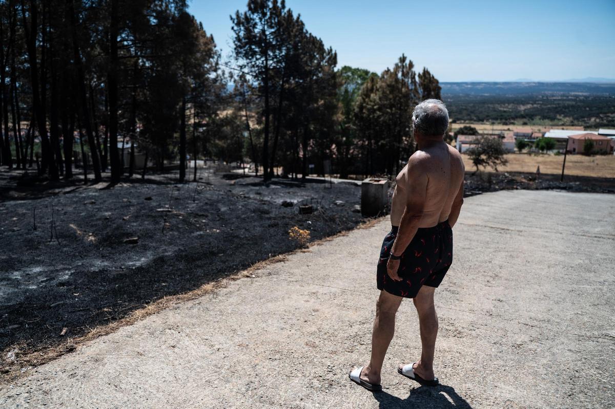 Fotogalería | Casas de Millán: un día después del incendio Fotogalería | Casas de Millán: un día después del incendio