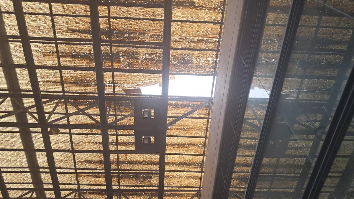 Desperfectos en la cubierta de la cochera.