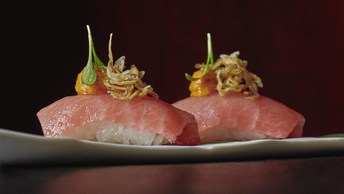 Nigiri de atún toro en Isa Restaurant.