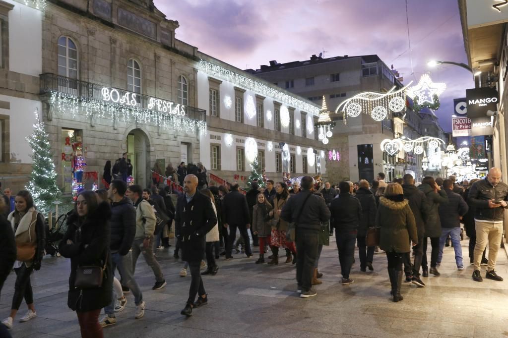 El año que los vigueses vivieron masivamente la Navidad