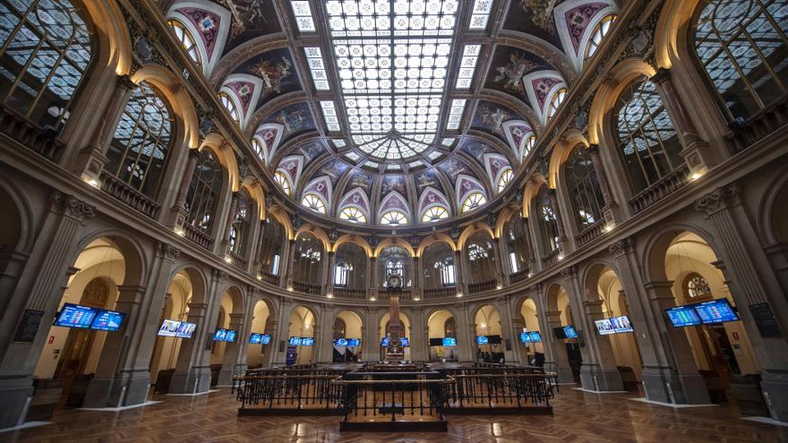 Instalaciones del Palacio de la Bolsa de Madrid.