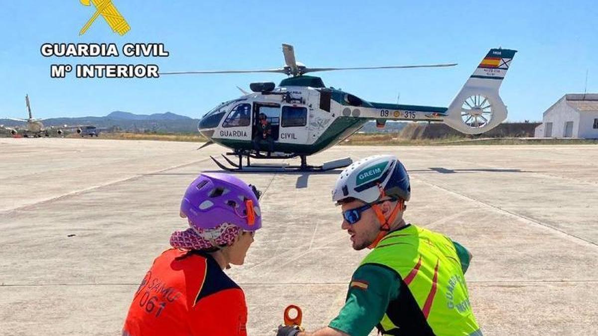 Auxilian a un motorista que sufrió un golpe de calor mientras hacía una ruta en Ariany.