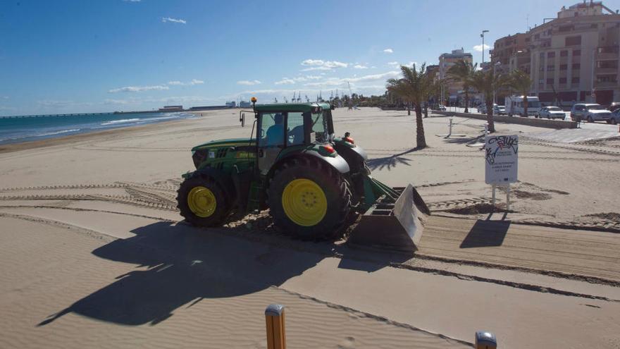 Recientes trabajos en la playa del Port de Sagunt