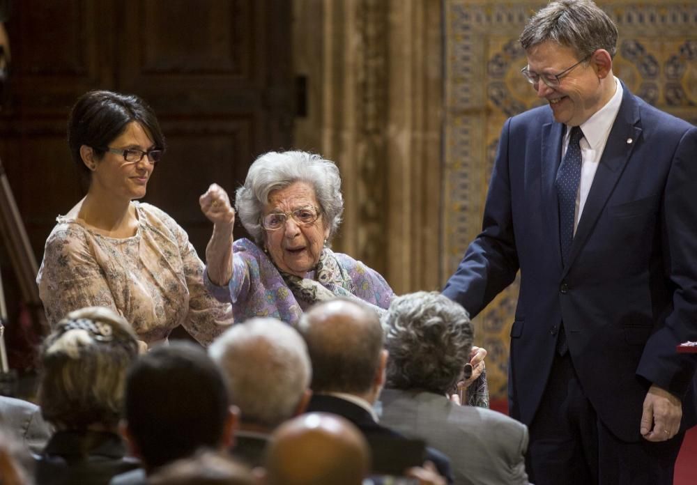 Entrega de distinciones de la Generalitat el 9 d'Octubre