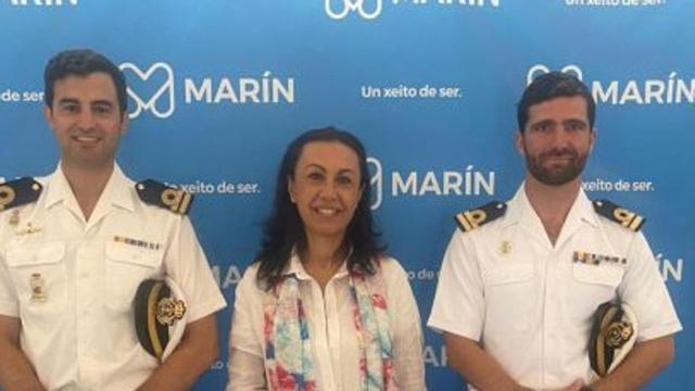 Ramallo y los dos oficiales.