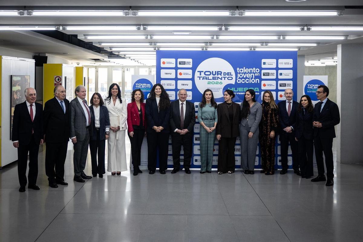 La reina Letizia, el pasado martes, durante el Tour del Talento en Huesca