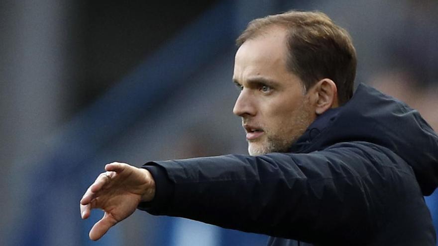 Thomas Tuchel, en un partido con el PSG