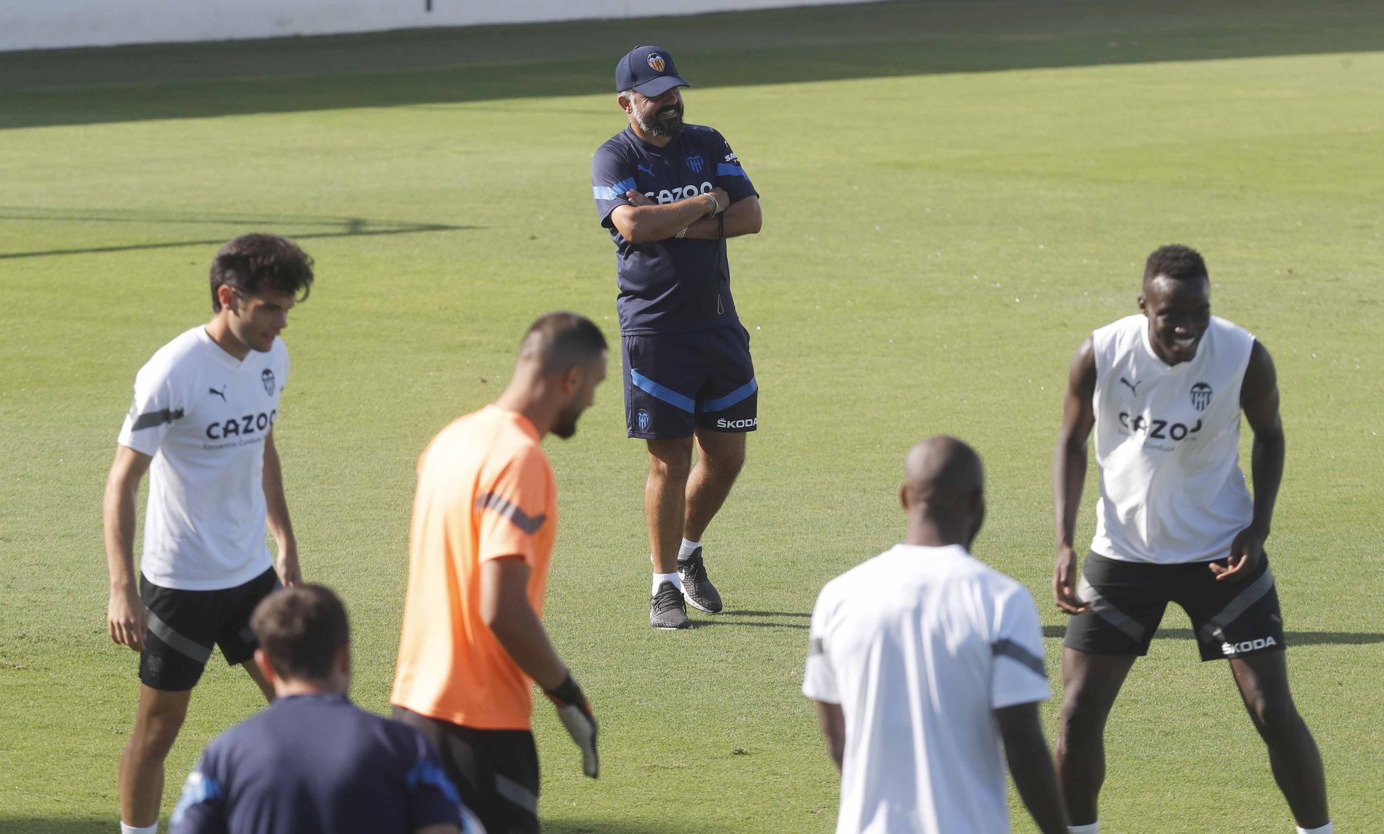 Entrenamiento previo a la segunda jornada de Laliga frente al Athletic de Bilbao