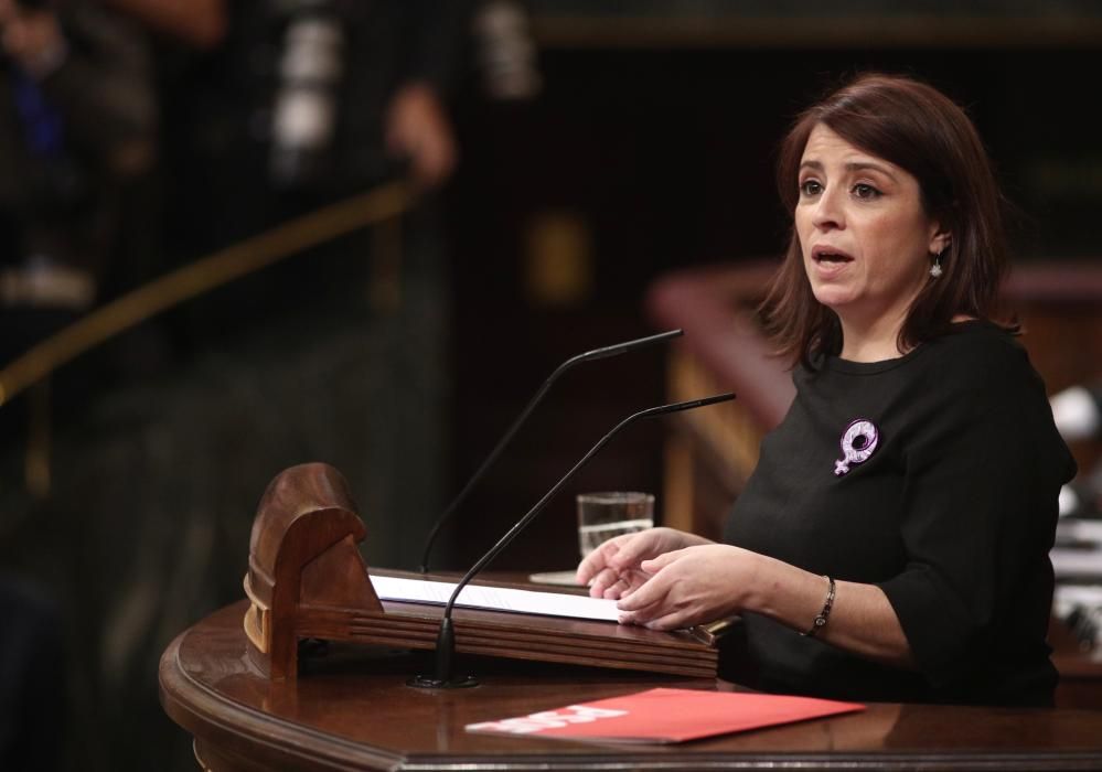 La portavoz del PSOE en el Congreso, Adriana ...