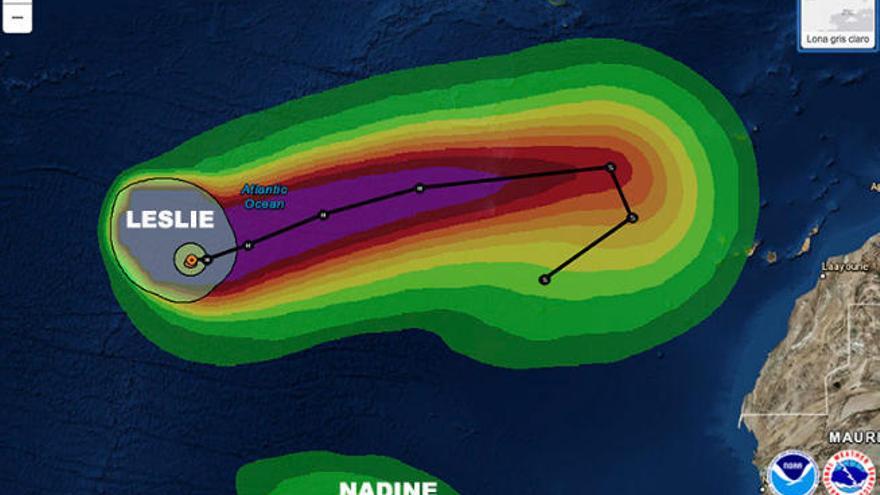 El errante ciclón tropical Leslie alarga la expectación hasta el próximo lunes