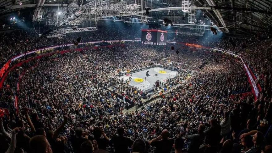 El Belgrado Arena, en un partido del Partizán.