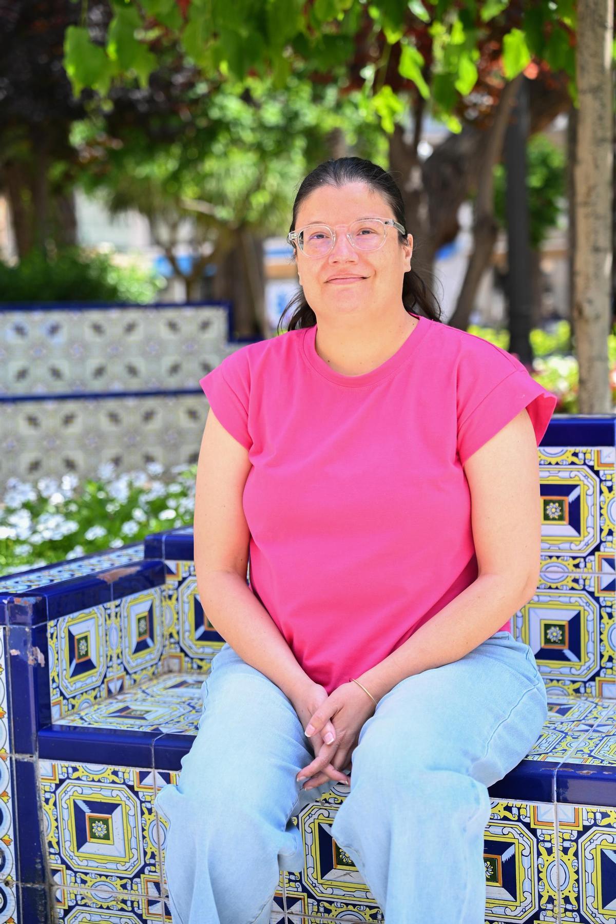 Anna Rodes Cascales, en la Glorieta de Elche.