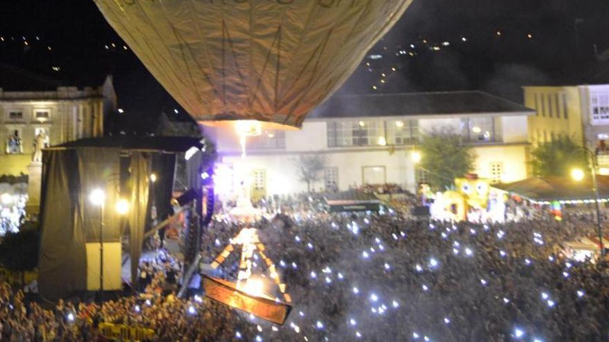 Lanzamiento del globo de Betanzos en 2017.