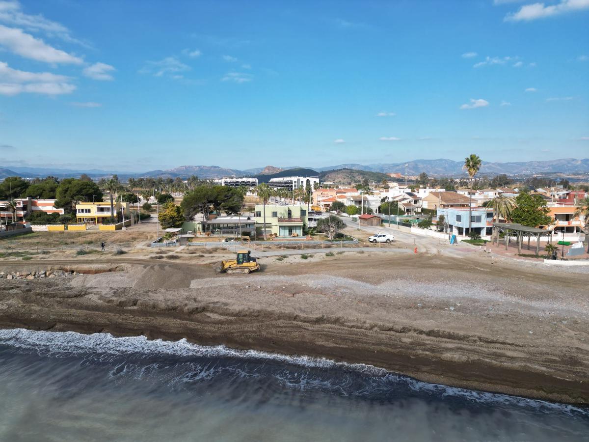 Otra foto en dron de la zona en la que han comenzado los trabajos.