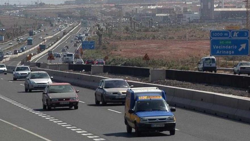 Nuevos desvíos de tráfico en la GC-1, entre los enlaces de Arinaga y Vecindario