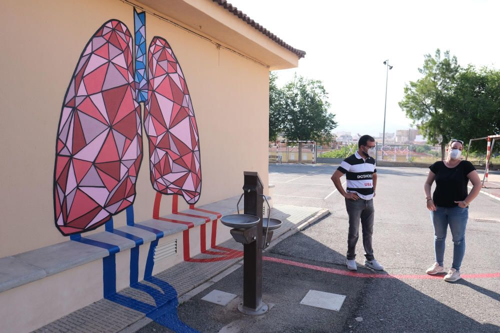 Murales interactivos en el colegio Miguel Servet de Elda