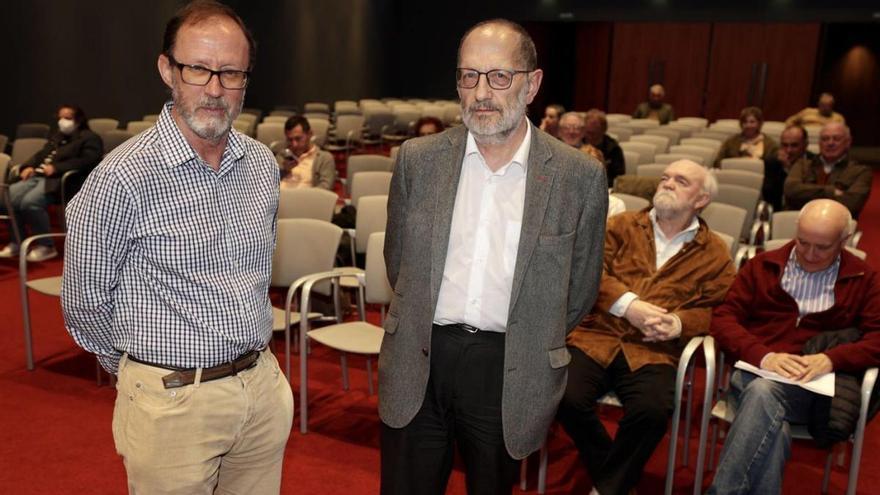 César García de Castro, a la izquierda, y Jesús Menéndez.