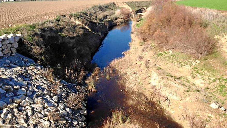 Aparecen nuevos vertidos de alpechín y sosa en el arroyo Salado