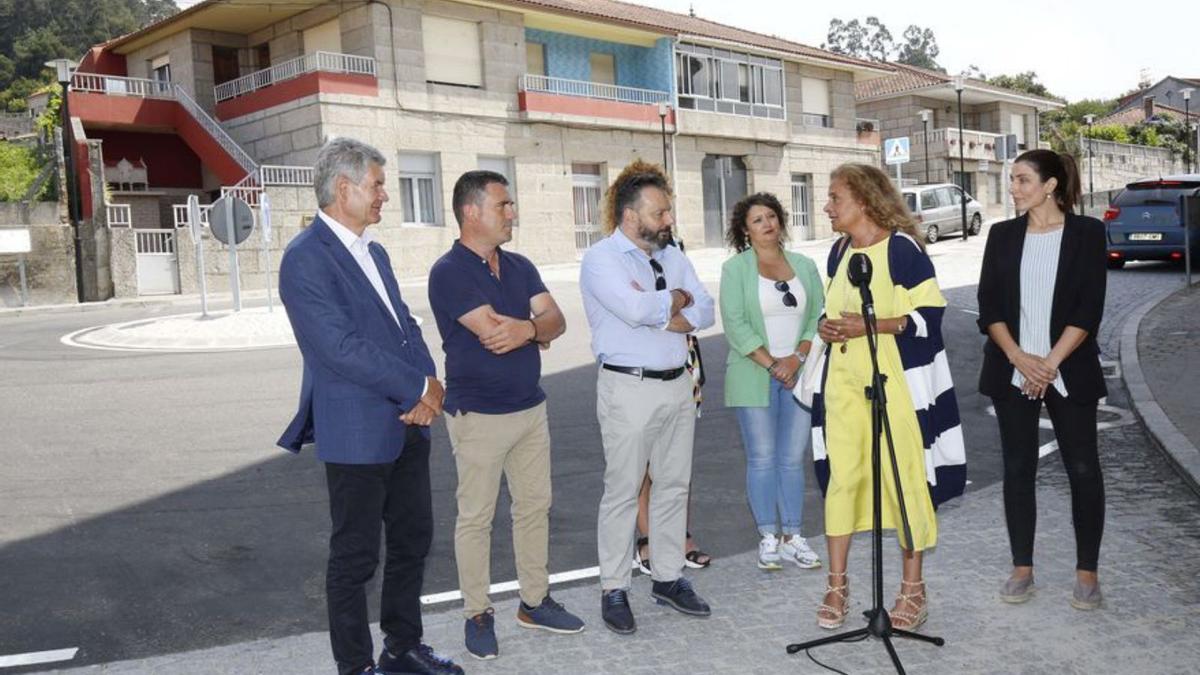 Intervención de Carmela Silva en la inauguración de la obra.