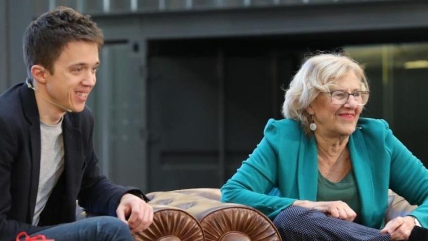 Íñigo Errejón y Manuela Carmena.