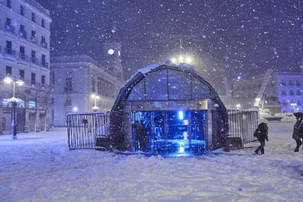 La gran nevada a Madrid aquest 9 de gener del 2021