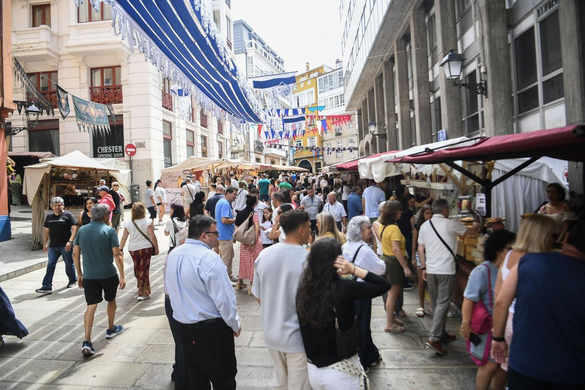 Fin de la Feira das Marabillas en A Coruña