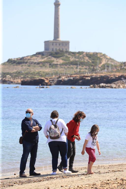 Así estaban hoy Cabo de Palos y La Manga