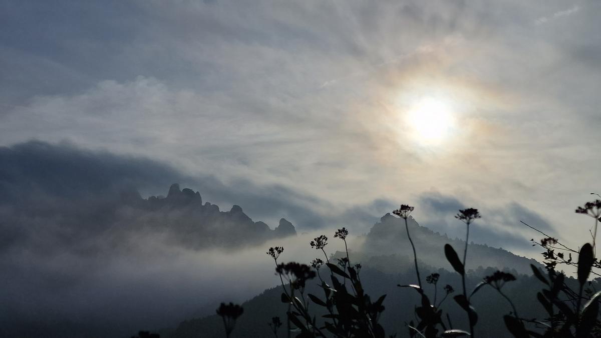 Boira a Montserrat.