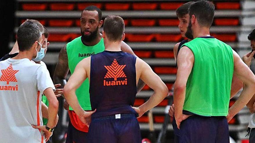 Entrenamiento del Valencia Basket