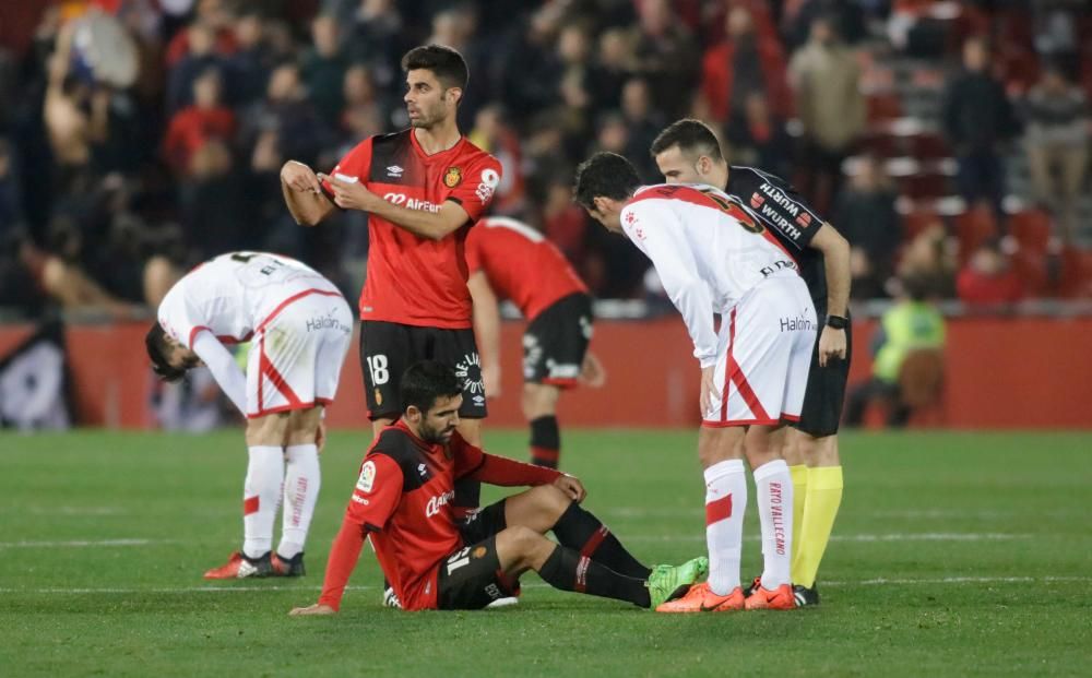 Mit dem sechsten Saisonsieg hat sich Real Mallorca erstmal wieder aus dem Tabellenkeller rausgeschossen. Der Zweitligist gewann am Sonntagabend (12.2.) im Stadion von Son Moix gegen Rayo Vallecano mit 2:1.