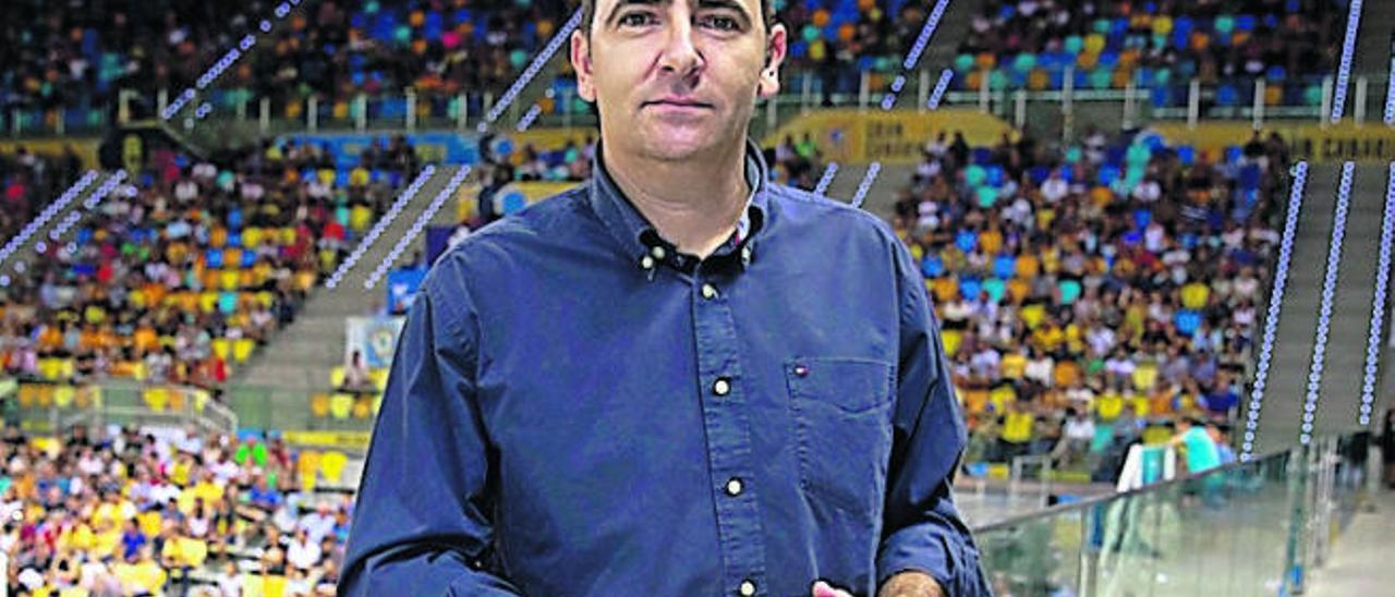 Himar Ojeda, en el Gran Canaria Arena.