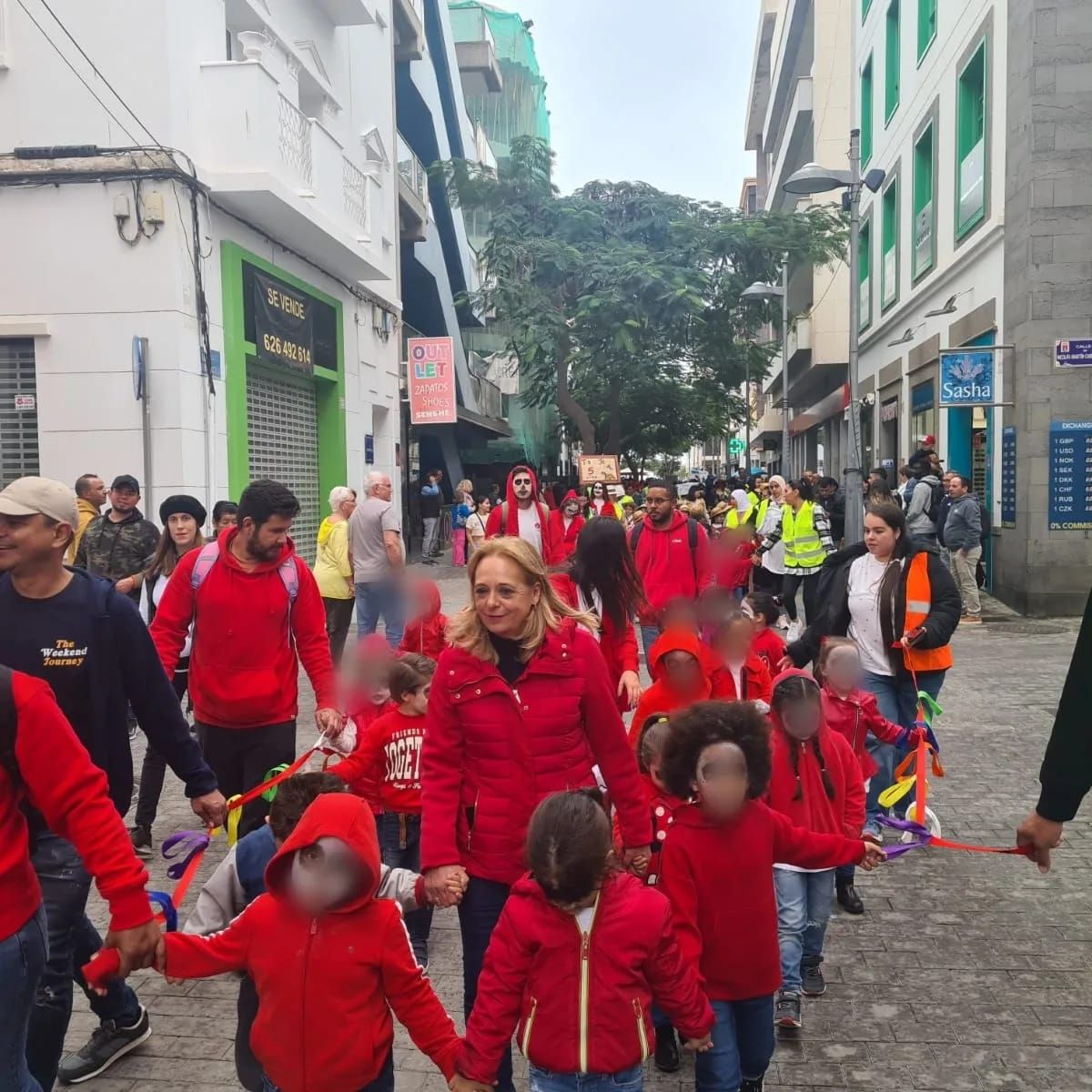 Pasacalles escolar en Arrecife