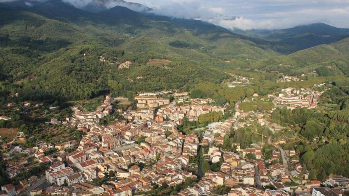 Imatge aèria del municipi d’Arbúcies.  | AJ. D’ARBÚCIES