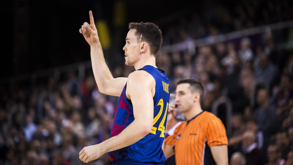 Partido del Barcelona y el Unicaja en el Palau.