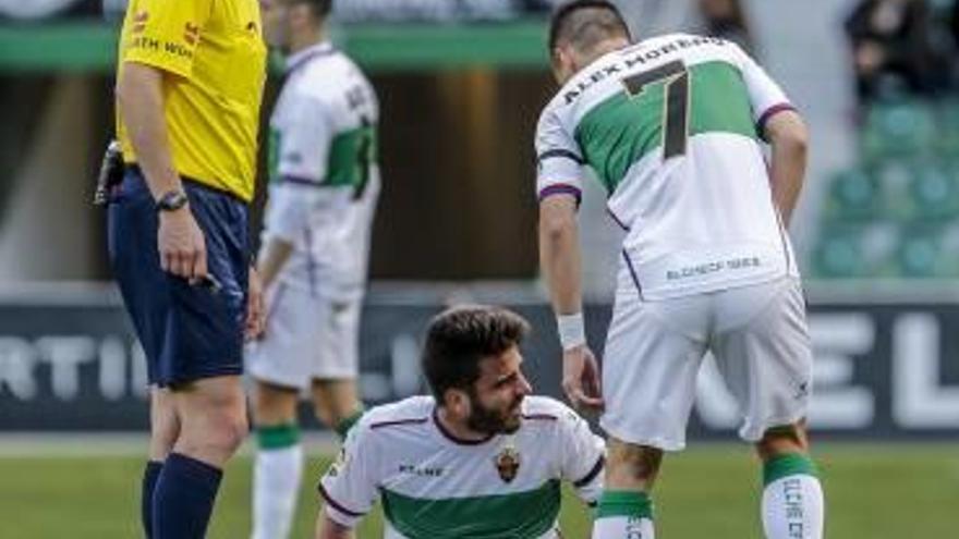 Pelayo se lesionó en el partido ante el Llagostera.