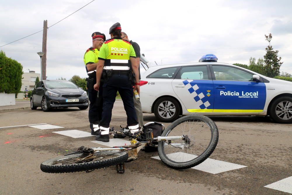 Accident de trànsit mortal d'un ciclista a Sils