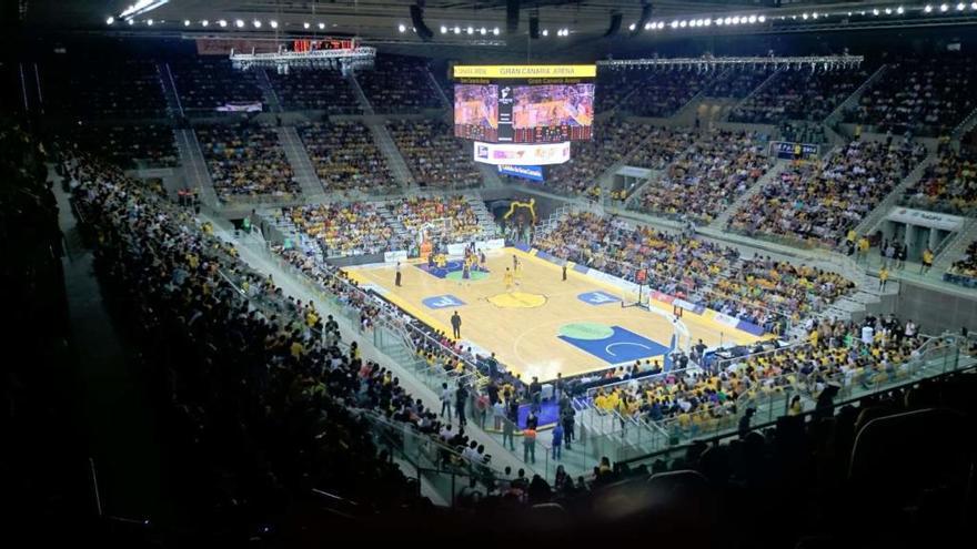 Vista general del Gran Canaria Arena, con capacidad para casi 10.000 espectadores.