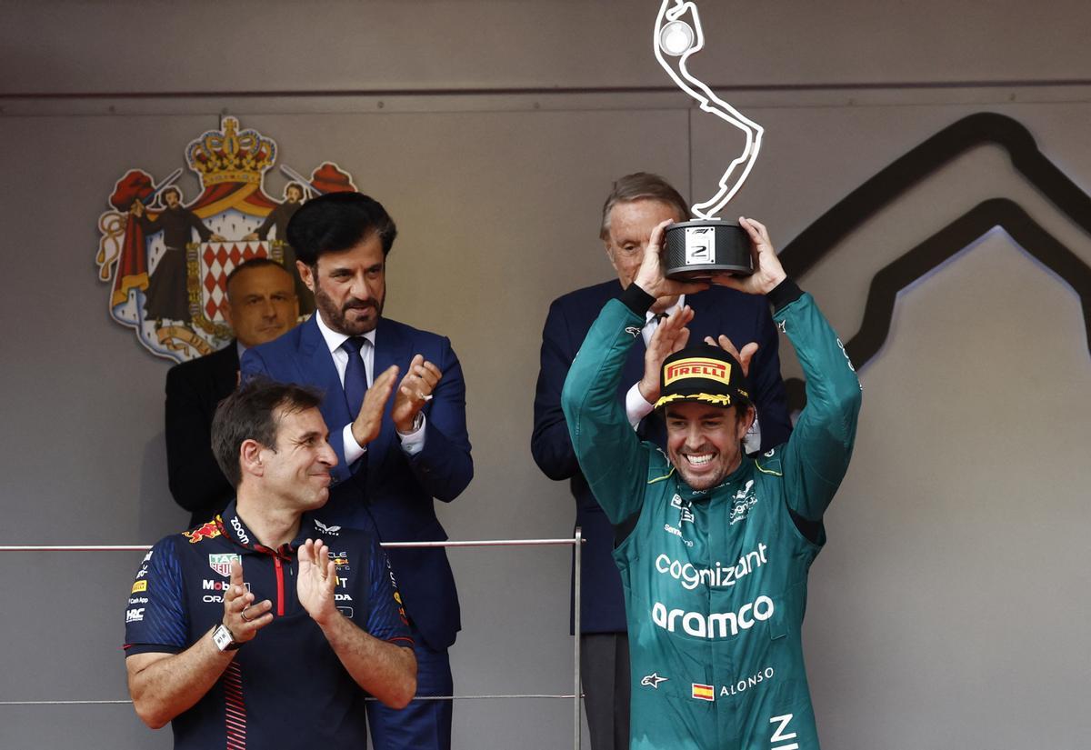 Fernando Alonso, segundo en Mónaco