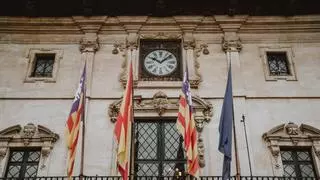 El reloj de Cort lleva dos días parado por obras en el edificio del Ayuntamiento