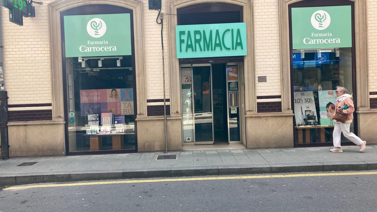 La farmacia robada en la calle San Bernardo