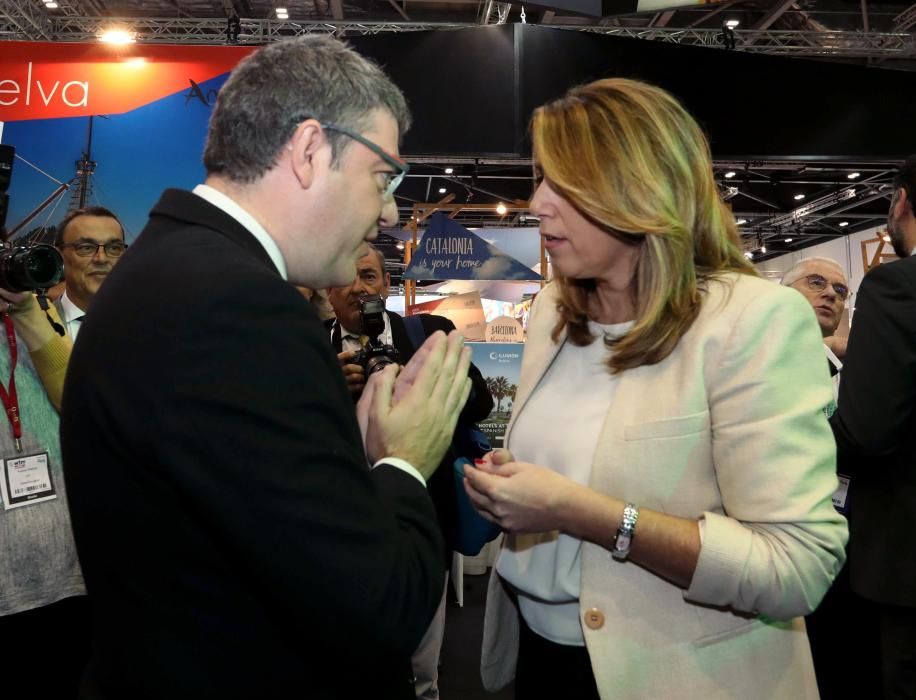 Susana Diaz en el estand de Andalucía