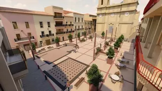 La remodelación de la Plaza de Baix de Petrer atrae a 16 empresas tras más de medio siglo sin cambios
