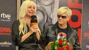 Mery y Mark, en la rueda de prensa tras Eurovisión 2024.