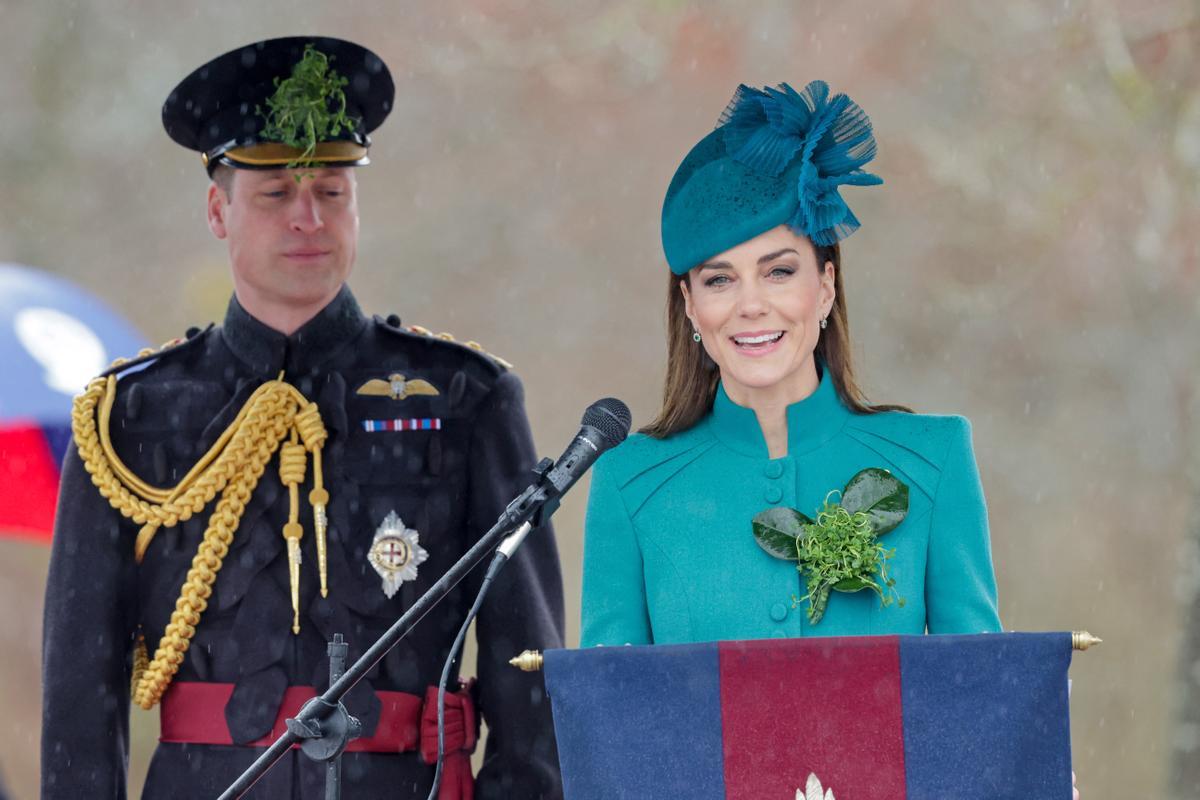 El Príncipe Guillermo y Catalina, Principes de Gales, asisten al Desfile del Día de San Patricio