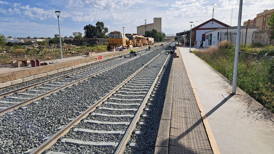 Obras en la línea Sevilla-Málaga.